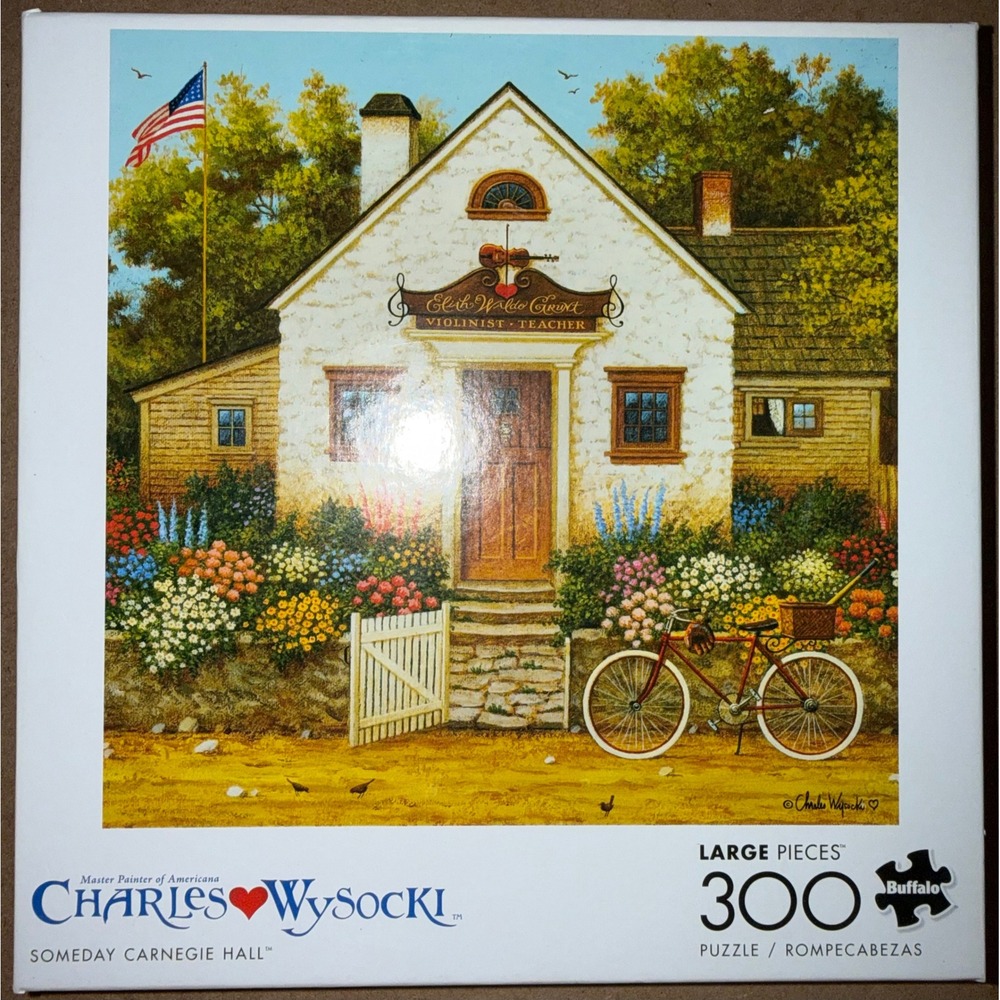 Buffalo Games Charles Wysocki Someday Carnegie Hall 300 Large Piece Puzzle